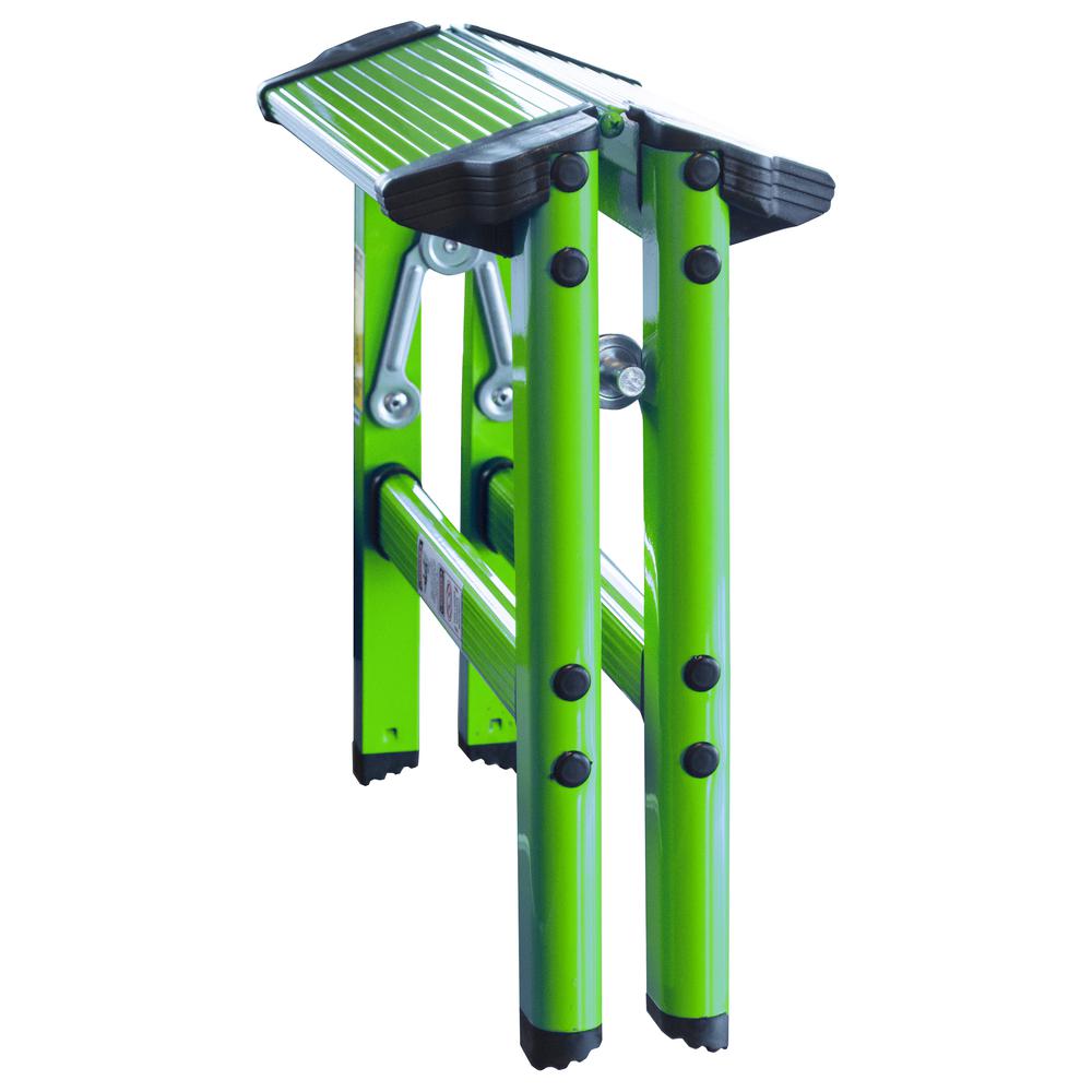 Lightweight Single Step Aluminum Step Stool - Bright Green. Picture 2
