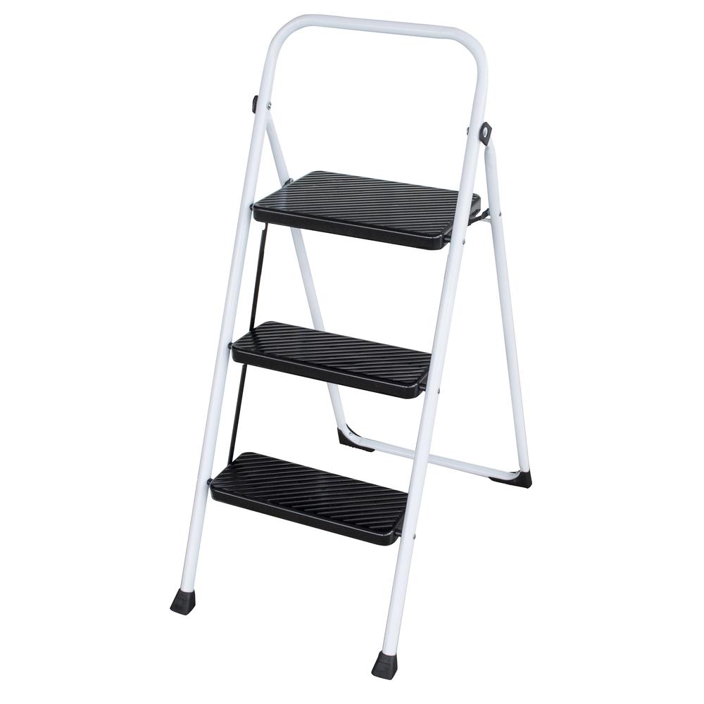Three Step Folding Utility Step Ladder. Picture 2