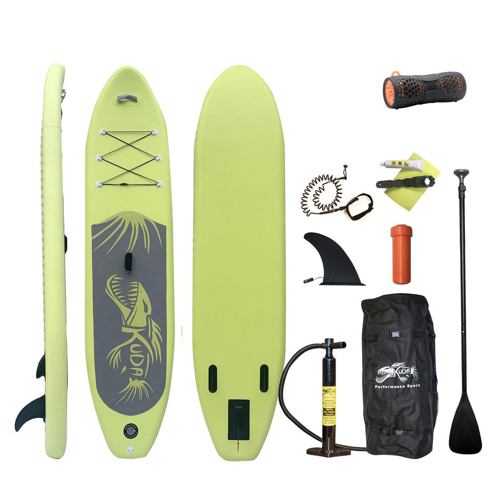 Inflatable Stand-Up Paddle Board with Water Resistant Wireless Speaker. Picture 1
