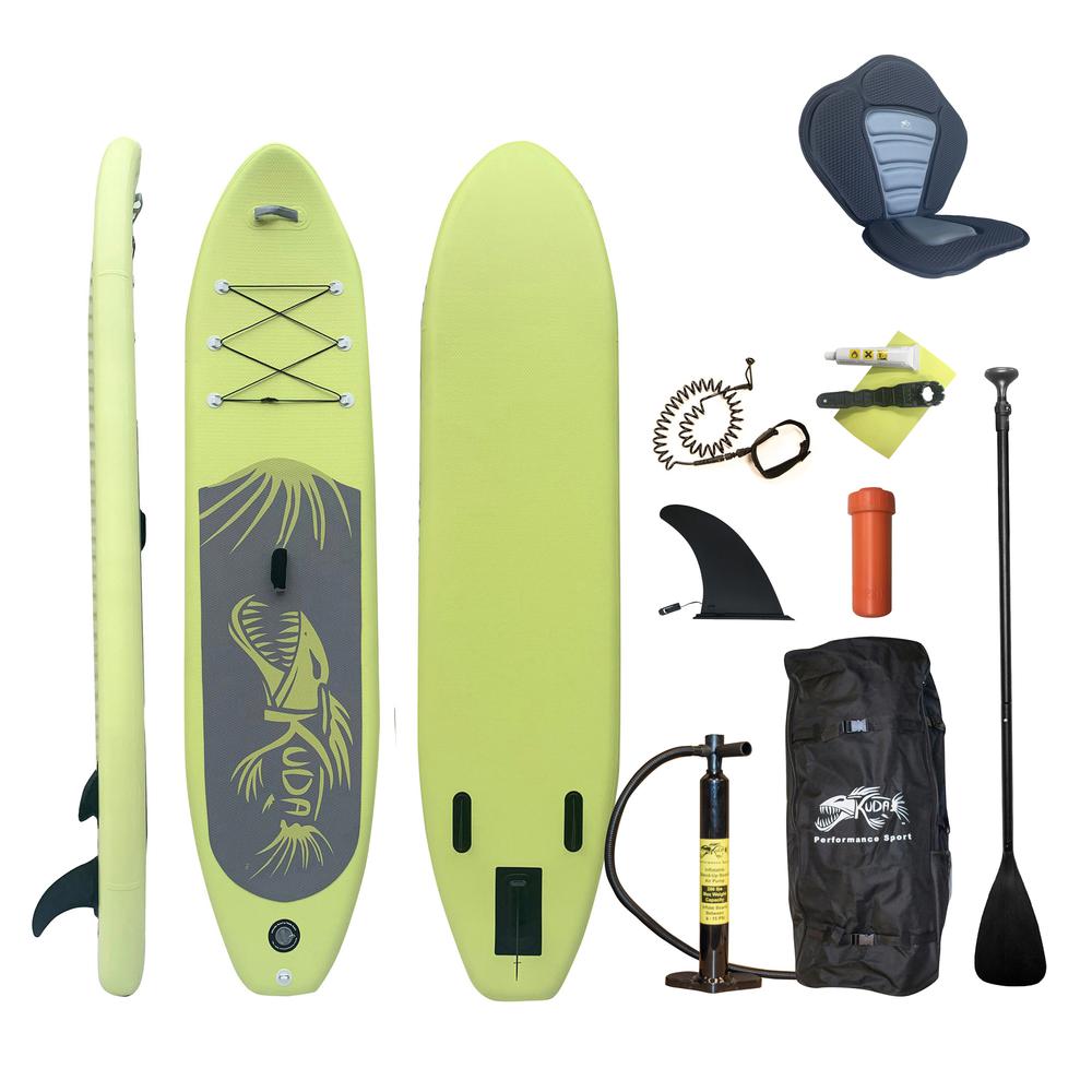 Inflatable Stand-Up Paddle Board with Removable Padded Seat. Picture 1