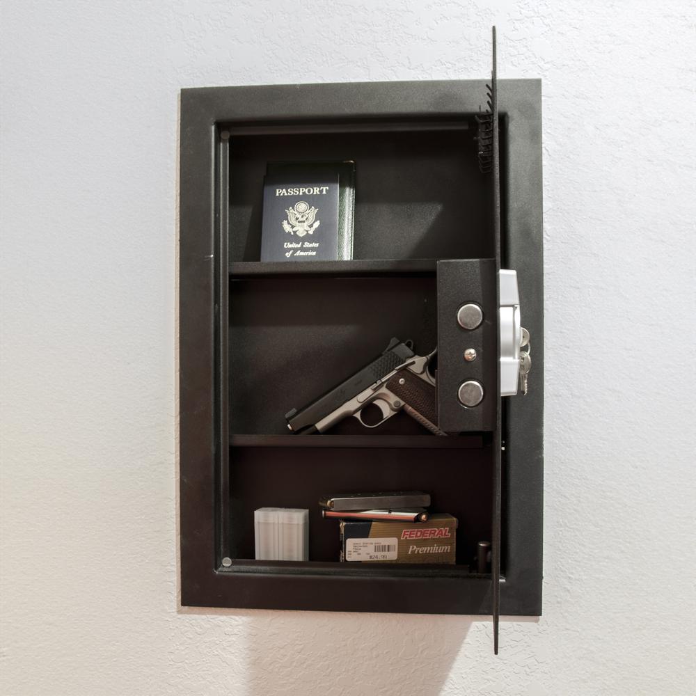 Wall Safe with Electronic Lock - Black. Picture 5