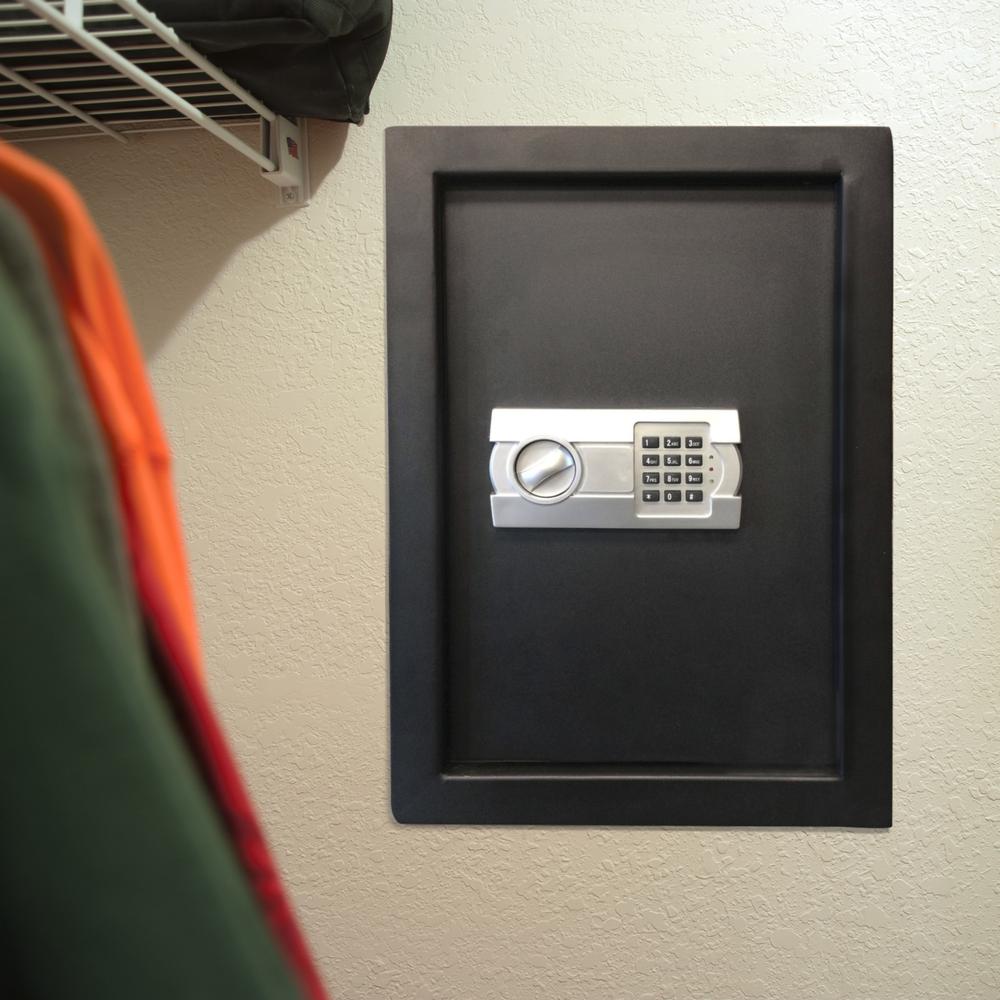 Wall Safe with Electronic Lock - Black. Picture 6