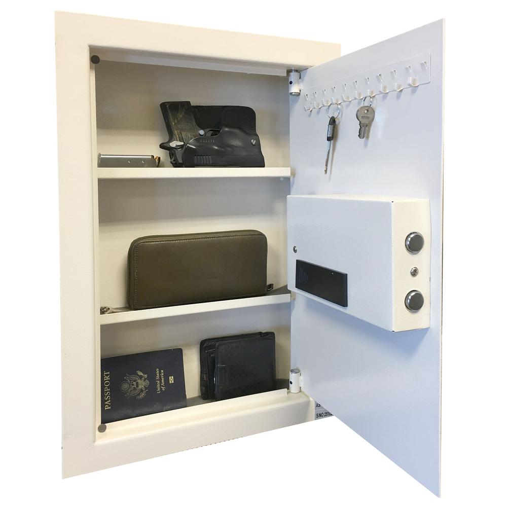 Wall Safe with Electronic Lock - Beige. Picture 3