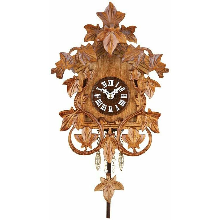 Quartz Clock with Hand-carved Vines & Leaves - Cuckoo Chime. Picture 1
