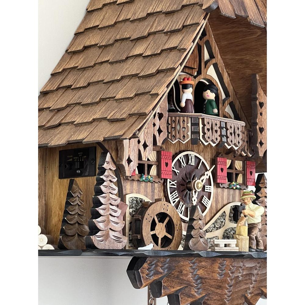 14" Cottage with Woodchopper and Waterwheel. Picture 4