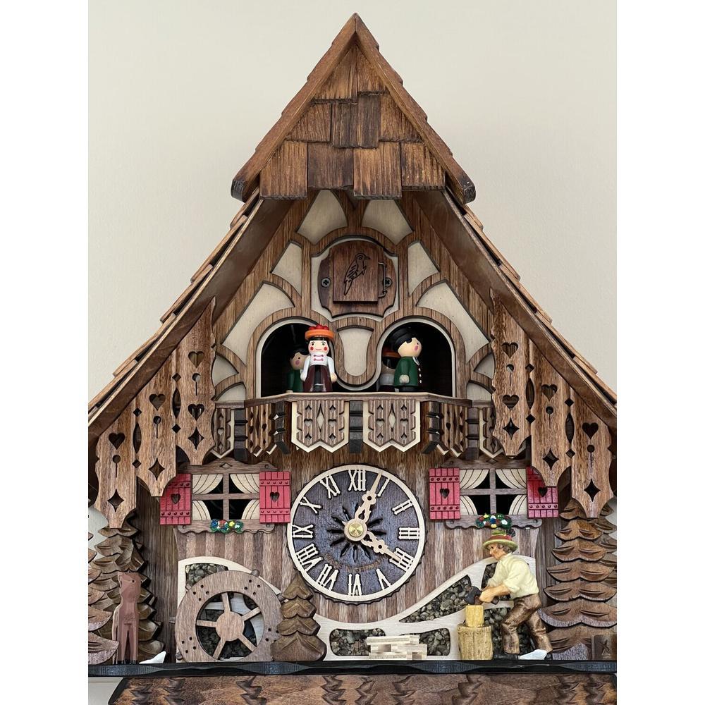 14" Cottage with Woodchopper and Waterwheel. Picture 3