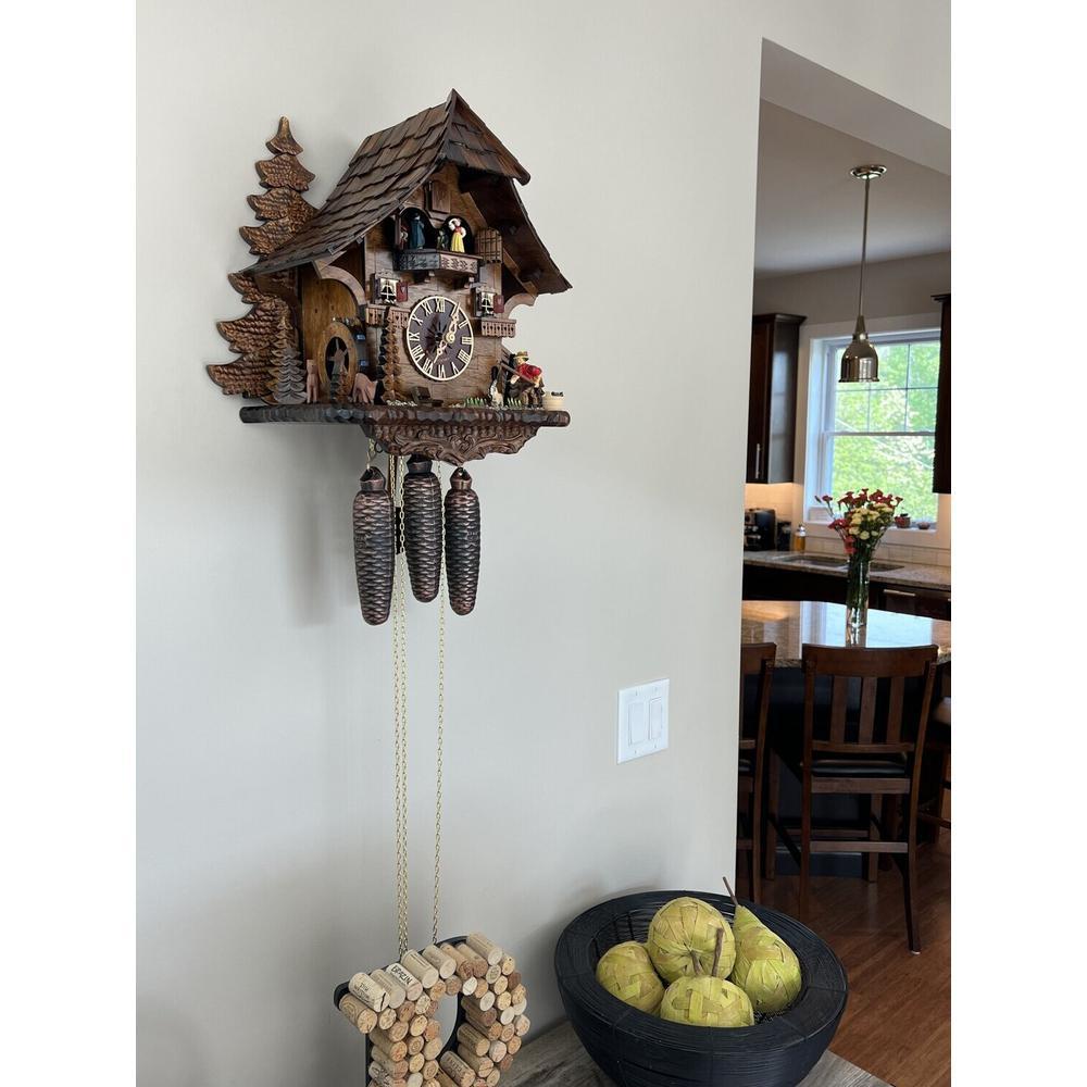 Eight Day Musical Cuckoo Clock Cottage. Picture 5