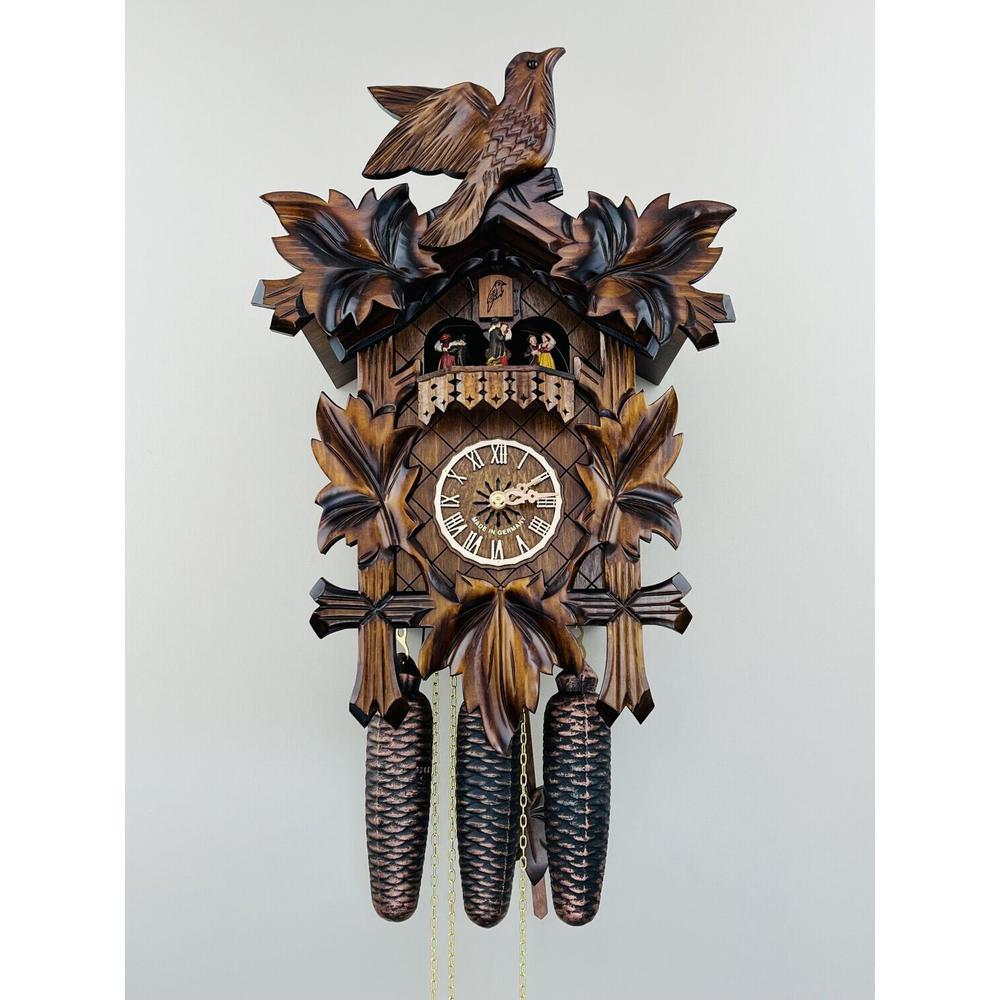 Eight Day Musical Cuckoo Clock with Dancers. Picture 1