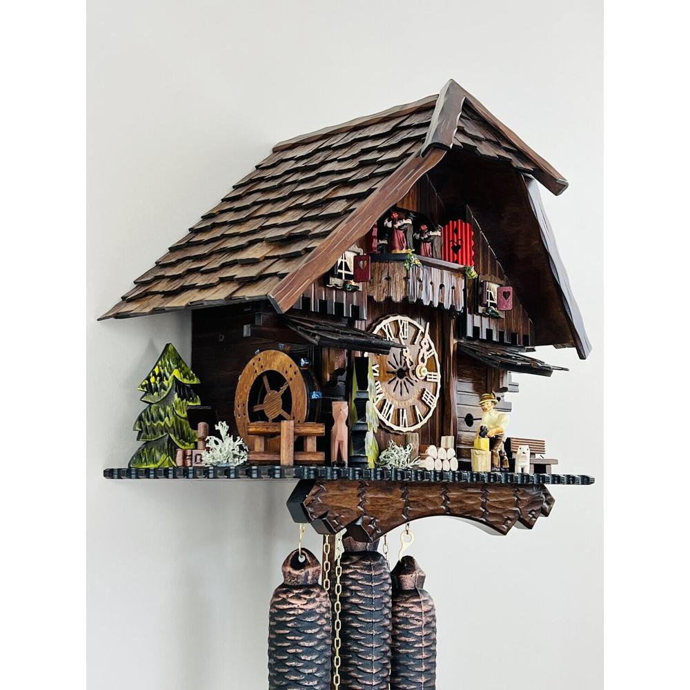 Eight Day Musical Cuckoo Clock Cottage. Picture 4