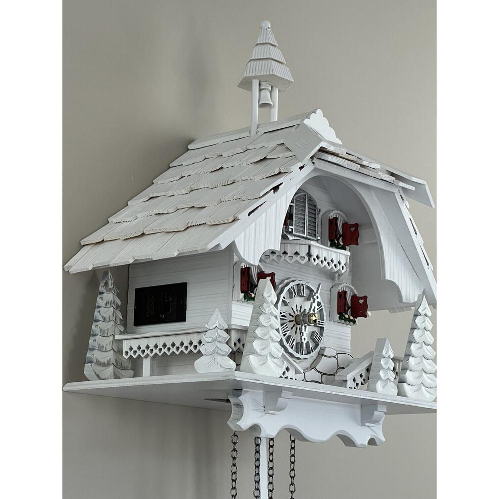 White Cottage with Pine Trees and Silver Accents. Picture 4