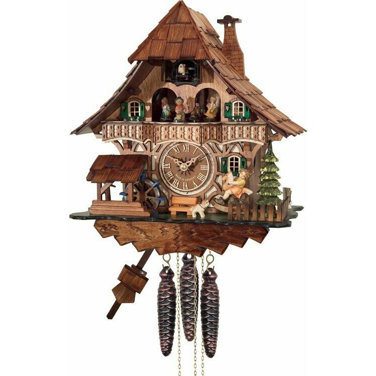 One Day Cottage Cuckoo Clock - Beer Drinker Raises Mug. Picture 7