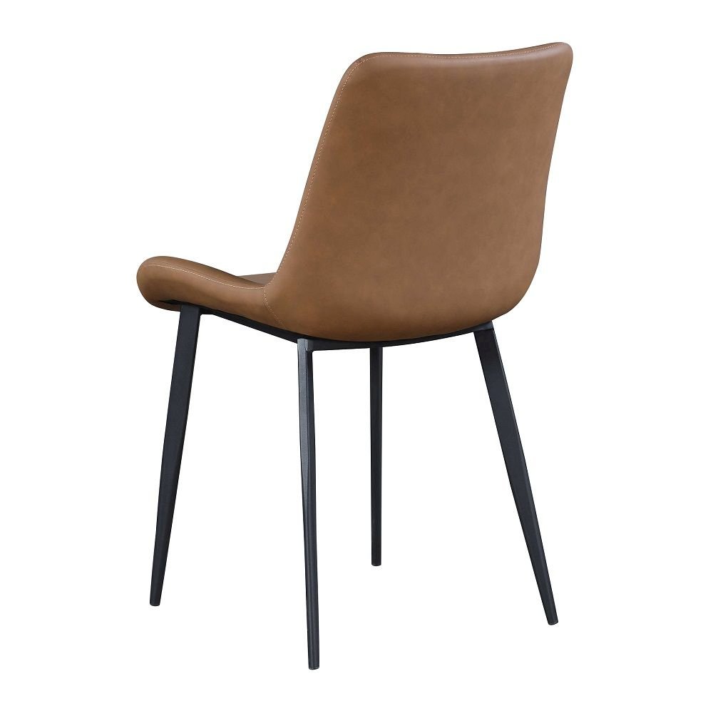 Contemporary Curved Side Chair w/ Steel Legs. Picture 3