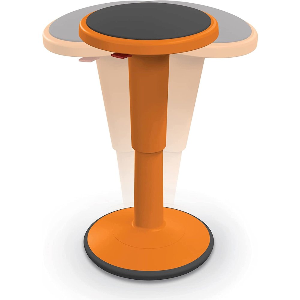 Hierarchy Height Adjustable Grow Stool- Short Stool (Orange). Picture 3