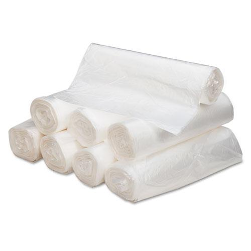 Can Liners, 56 gal, 16 mic, 43" x 48", Natural, 20 Bags/Roll, 10 Rolls/Carton. Picture 2