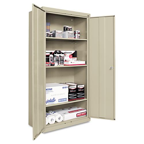 Economy Assembled Storage Cabinet, 36w x 18d x 72h, Putty. Picture 3