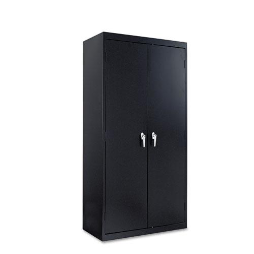 Assembled 72" High Heavy-Duty Welded Storage Cabinet, Four Adjustable Shelves, 36w x 18d, Black. Picture 2