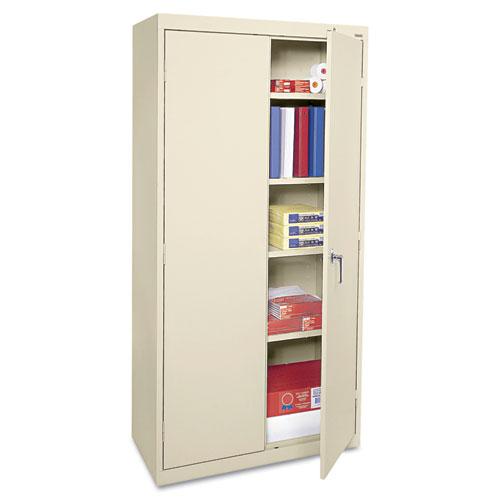Economy Assembled Storage Cabinet, 36w x 18d x 72h, Putty. Picture 1