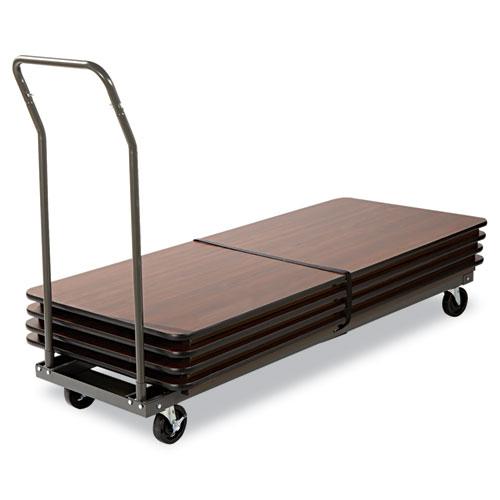 Chair/Table Cart, Metal, 600 lb Capacity, 20.86" x 50.78" to 72.04" x 43.3", Black. Picture 6