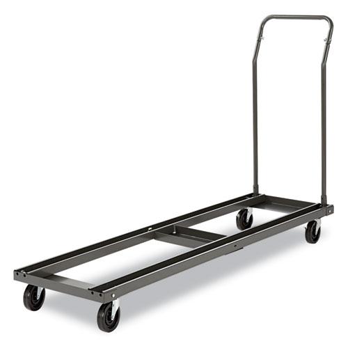 Chair/Table Cart, Metal, 600 lb Capacity, 20.86" x 50.78" to 72.04" x 43.3", Black. Picture 5