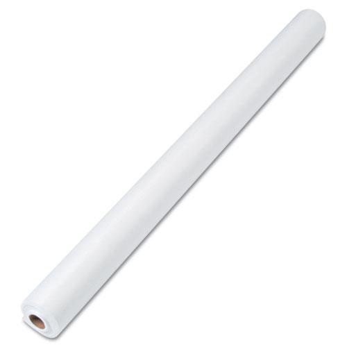 Linen-Soft Non-Woven Polyester Banquet Roll, Cut-To-Fit, 40" x 50 ft, White. Picture 1