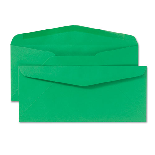 Colored Envelope, #10, Commercial Flap, Gummed Closure, 4.13 x 9.5, Green, 25/Pack. Picture 4