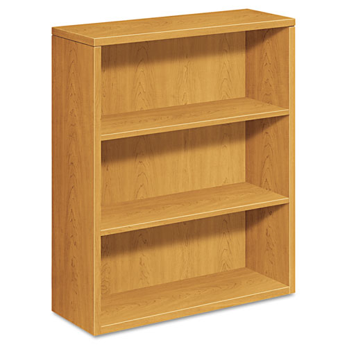 10500 Series Laminate Bookcase, Three-Shelf, 36w x 13.13d x 43.38h, Harvest. The main picture.