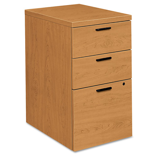 10500 Series Mobile Pedestal File, Left or Right, 3-Drawers: Box/Box/File, Legal/Letter, Harvest, 15.75" x 22.75" x 28". Picture 1