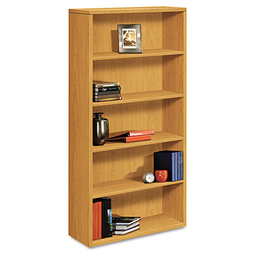 10500 Series Laminate Bookcase, Five-Shelf, 36w x 13.13d x 71h, Harvest. The main picture.