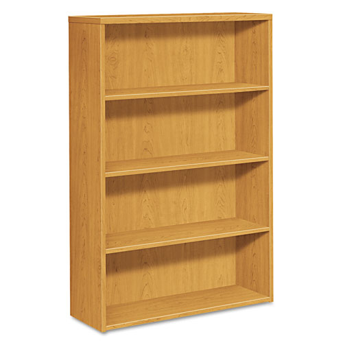 10500 Series Laminate Bookcase, Four-Shelf, 36w x 13.13d x 57.13h, Harvest. Picture 1