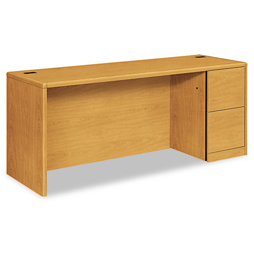 10700 Series Right Pedestal Credenza, 72w x 24d x 29.5h, Harvest. The main picture.