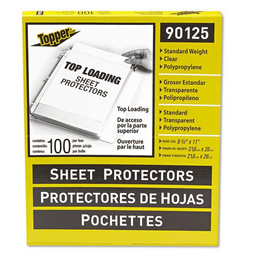 Top-Load Polypropylene Sheet Protectors, Standard, Letter, Clear, 2", 100/Box. Picture 3