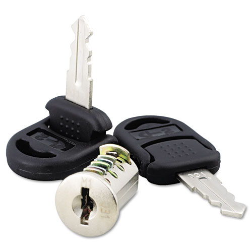 Core Removable Lock and Key Set, Silver, Two Keys/Set. Picture 1