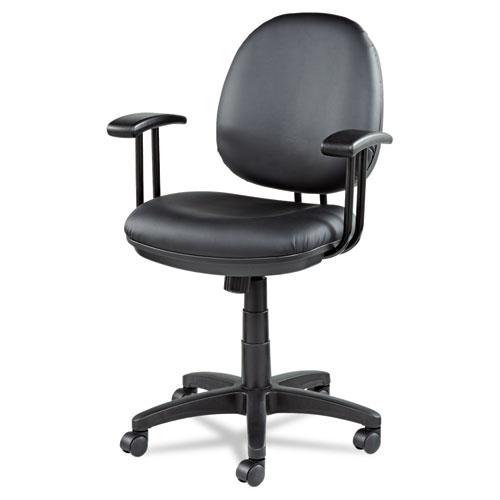 Alera Interval Series Swivel/Tilt Task Chair, Bonded Leather Seat/Back, Up to 275 lb, 18.11" to 23.22" Seat Height, Black. Picture 9