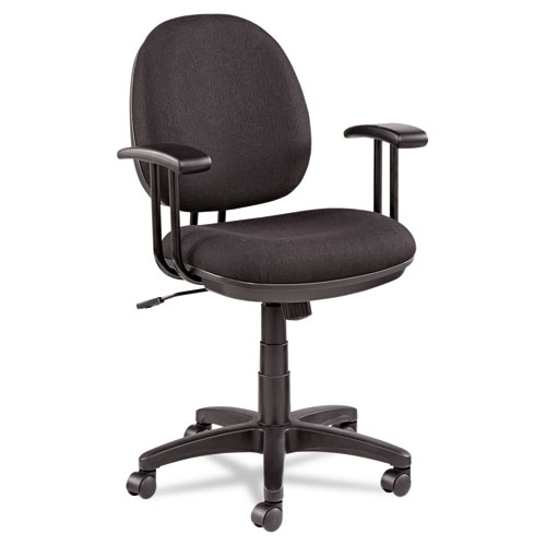 Alera Interval Series Swivel/Tilt Task Chair, Supports Up to 275 lb, 18.42" to 23.46" Seat Height, Black. Picture 6