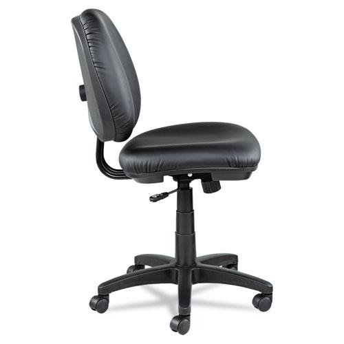 Alera Interval Series Swivel/Tilt Task Chair, Bonded Leather Seat/Back, Up to 275 lb, 18.11" to 23.22" Seat Height, Black. Picture 3