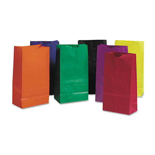 Rainbow Bags, 6" x 11", Assorted Bright, 28/Pack. Picture 2