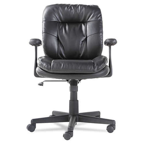 Executive Swivel/Tilt Chair, Supports Up to 250 lb, 16.93" to 20.67" Seat Height, Black. Picture 5
