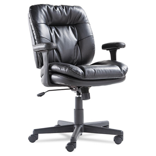 Executive Swivel/Tilt Chair, Supports Up to 250 lb, 16.93" to 20.67" Seat Height, Black. Picture 1