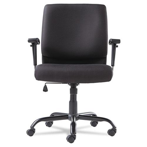 Big/Tall Swivel/Tilt Mid-Back Chair, Supports Up to 450 lb, 19.29" to 23.22" Seat Height, Black. Picture 6