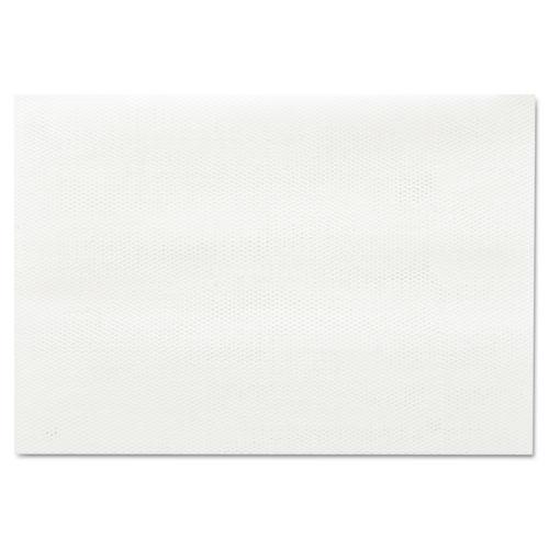 Masslinn Shop Towels, 1-Ply, 12 x 17, Unscented, White, 100/Pack, 12 Packs/Carton. Picture 1