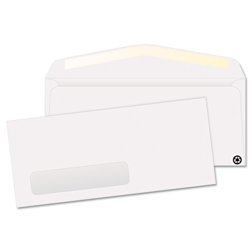 Address-Window Security-Tint Envelope, #10, Commercial Flap, Gummed Closure, 4.13 x 9.5, White, 500/Box. Picture 1