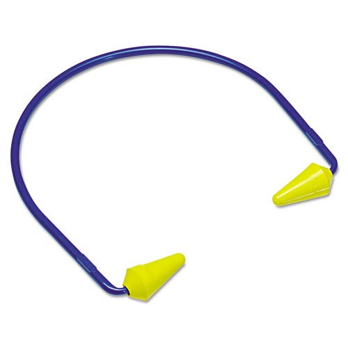 CABOFLEX Model 600 Banded Hearing Protector, 20NRR, Yellow/Blue. Picture 1