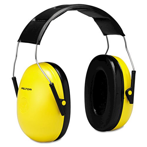 Optime 98 H9A Earmuffs, 25 dB NRR, Yellow/Black. Picture 1