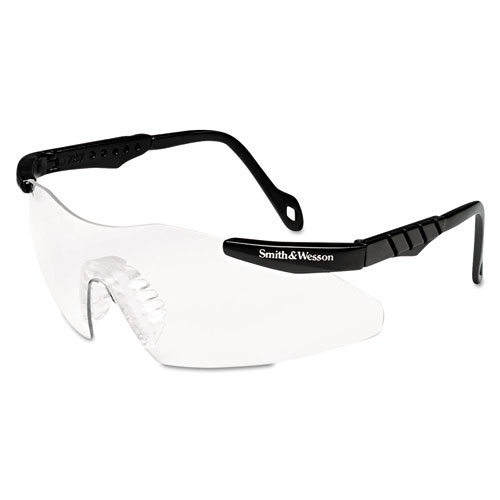 Magnum 3G Safety Eyewear, Black Frame, Clear Lens. Picture 1