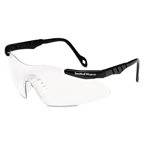 Magnum 3G Safety Glasses, Mini Black Frame, Clear Lens. Picture 1