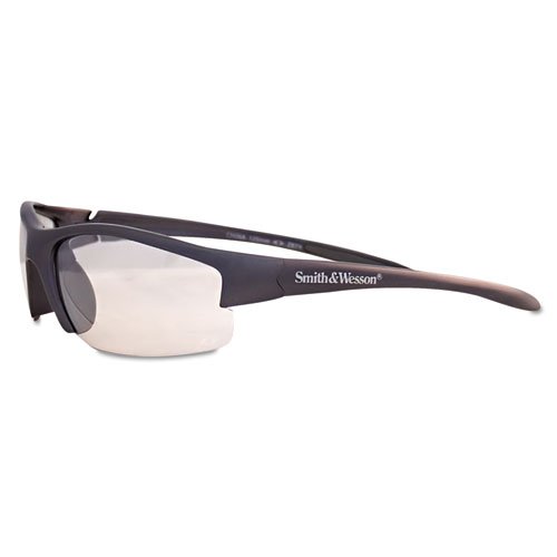 Equalizer Safety Glasses, Gunmetal Frame, Clear Lens. Picture 1