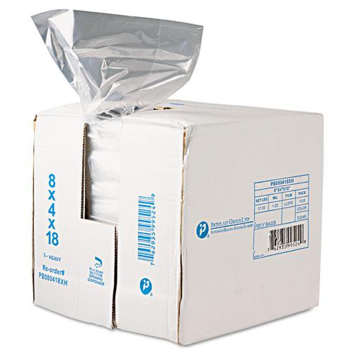 Food Bags, 8 qt, 0.68 mil, 8" x 18", Clear, 1,000/Carton. Picture 1