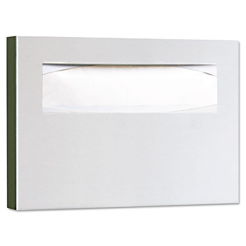 Stainless Steel Toilet Seat Cover Dispenser, ClassicSeries, 15.75 x 2 x 11, Satin Finish. Picture 1