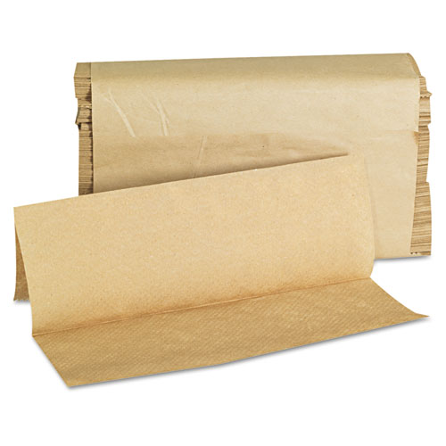 Folded Paper Towels, Multifold, 9 x 9.45, Natural, 250 Towels/Pack, 16 Packs/Carton. Picture 1
