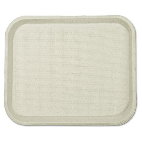 Savaday Molded Fiber Food Trays, 1-Compartment, 9 x 12 x 1, White, Paper, 250/Carton. Picture 1